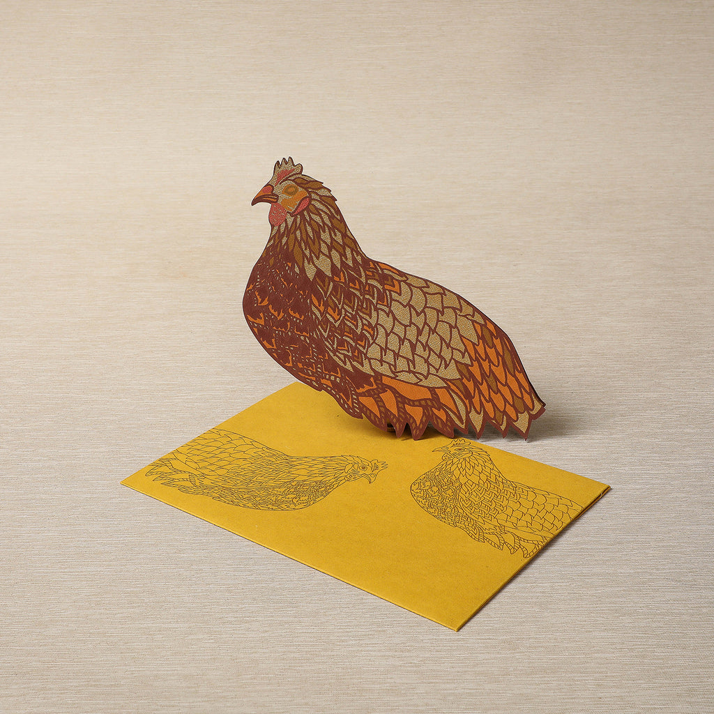 Chicken greeting card