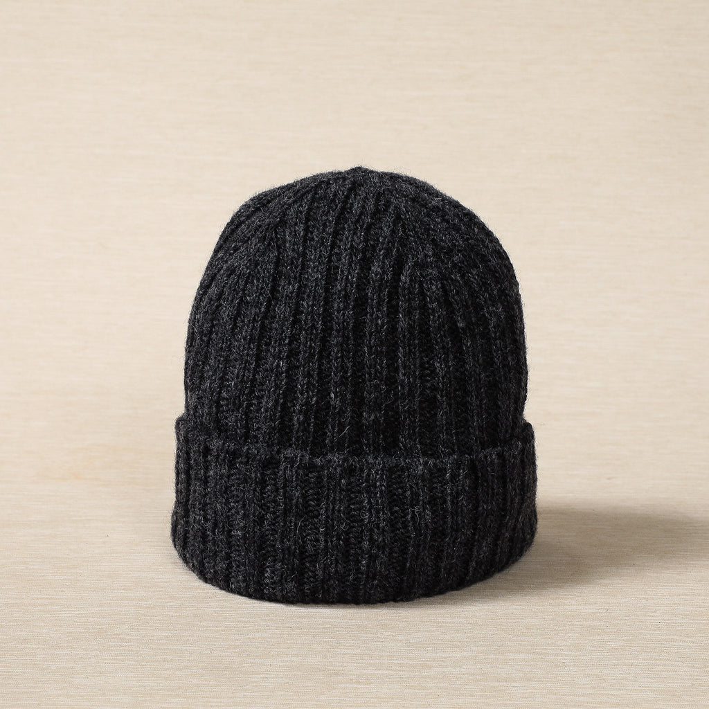 Simple rib knit hat