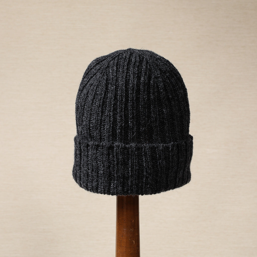 Simple rib knit hat