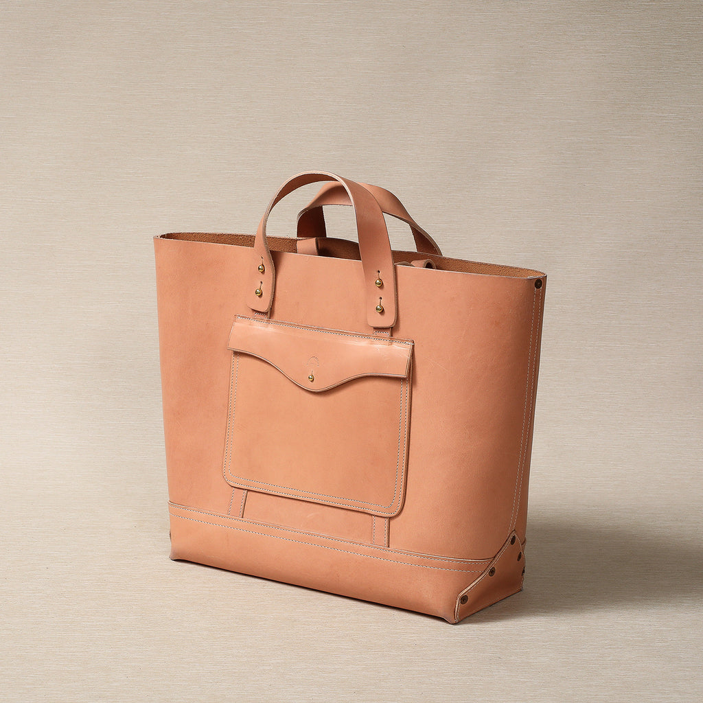 Leather Bucket Tote