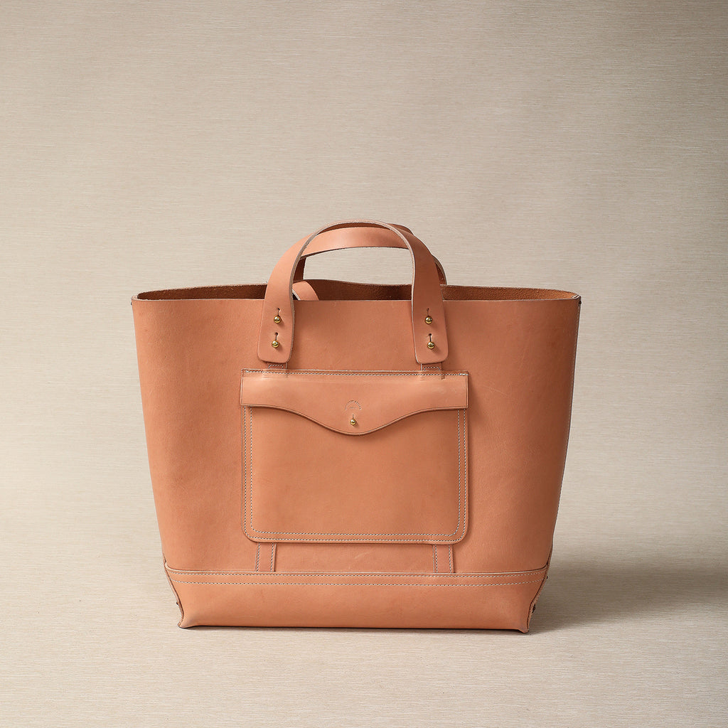 Leather Bucket Tote