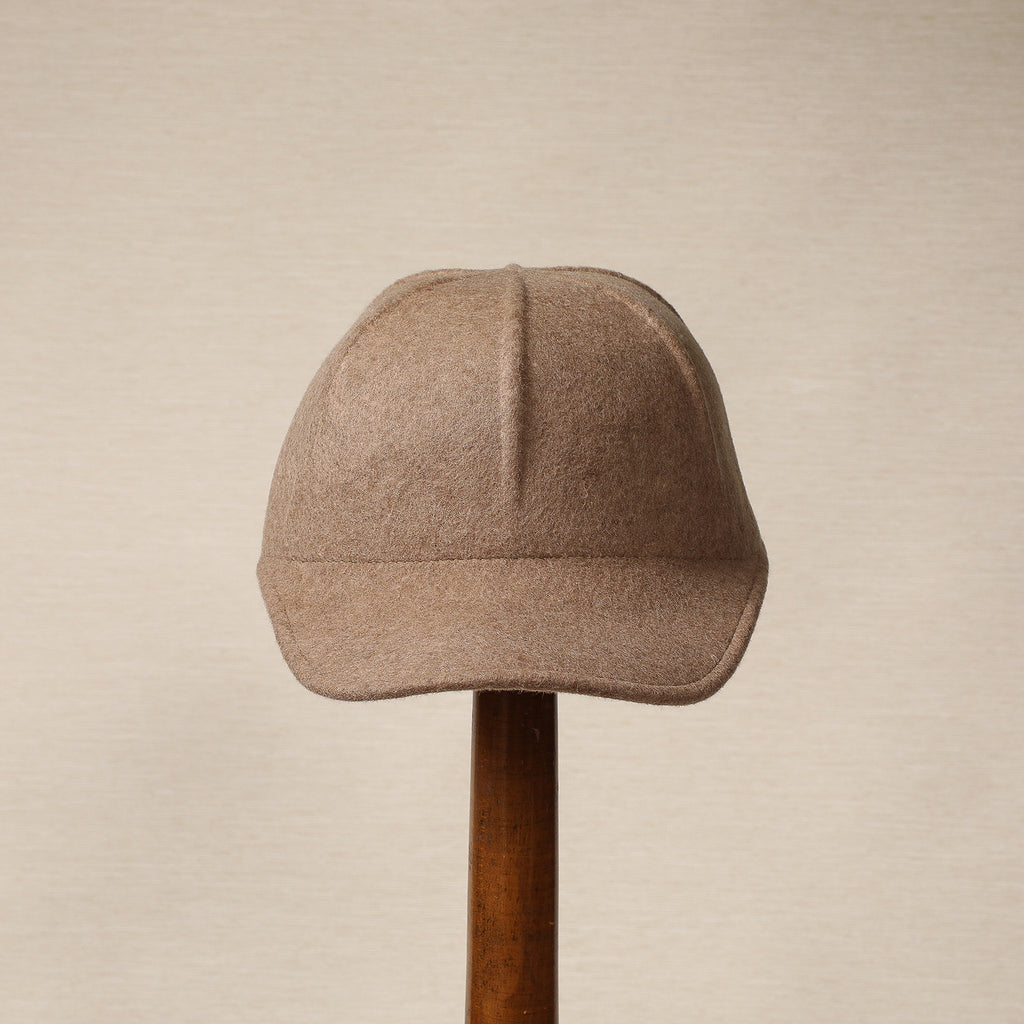 Felted wool baseball cap