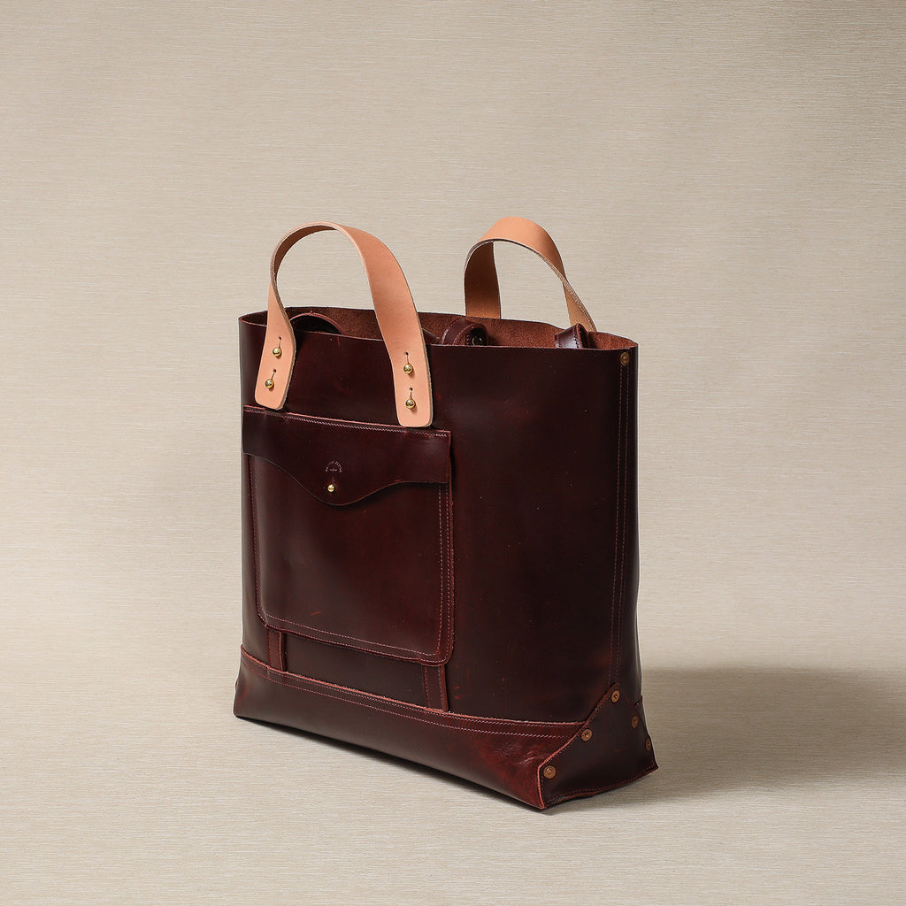 Leather Bucket Tote