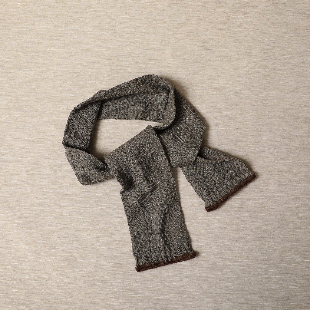 Organic cotton and yak wool stole