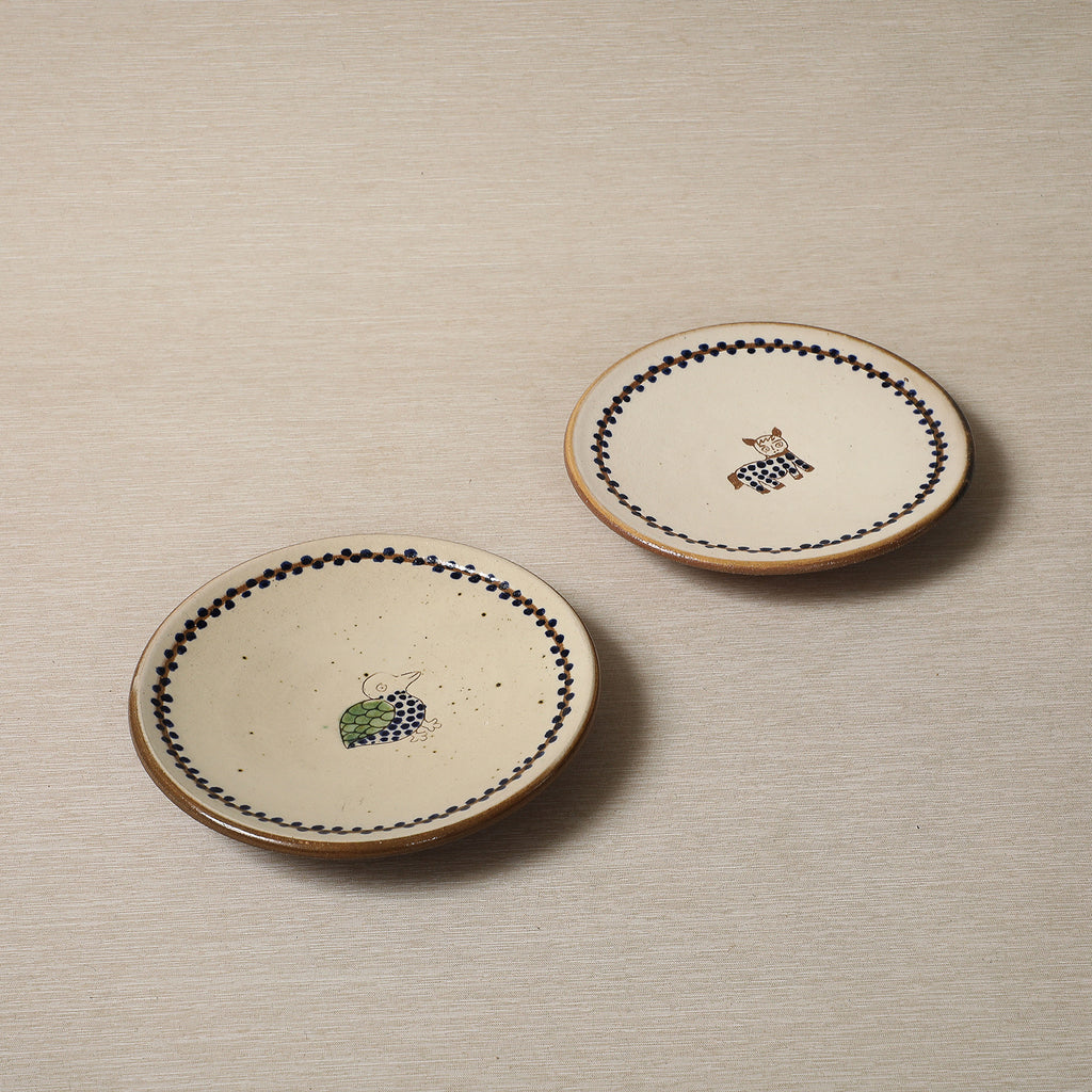 Dessert plate with animal