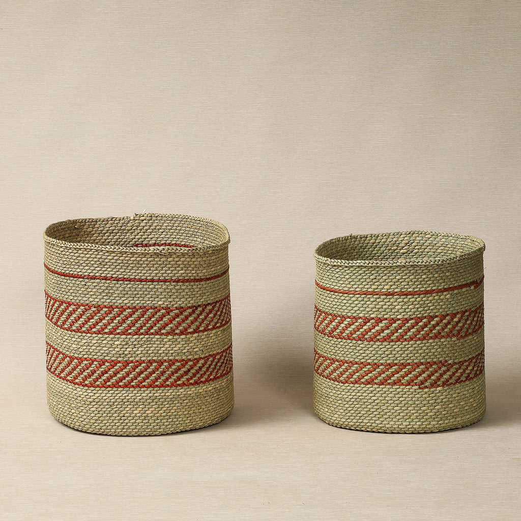 Natural and Rust Iringa Basket