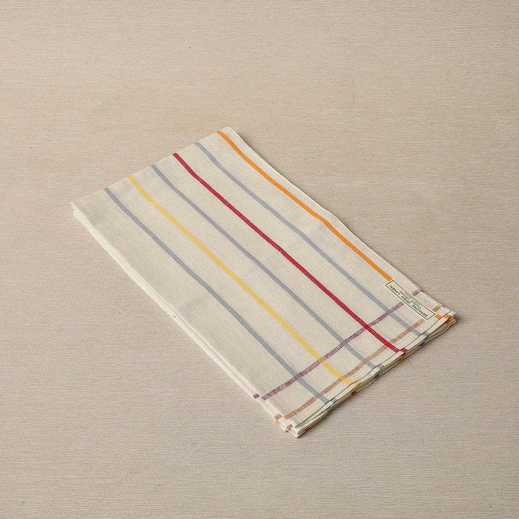 Striped Irish linen tea towels