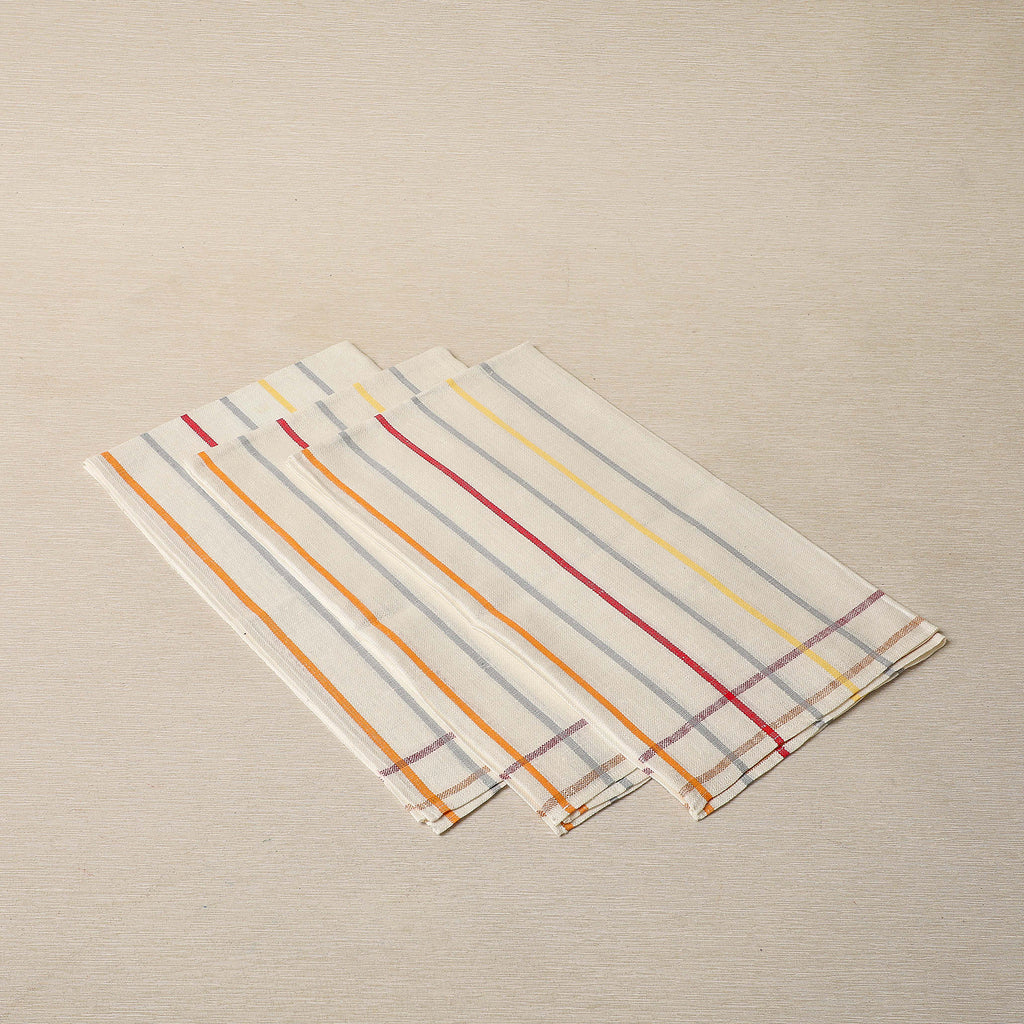 Striped Irish linen tea towels
