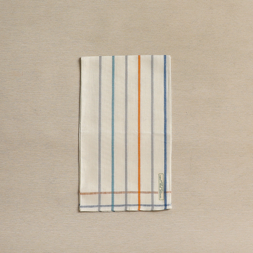 Striped Irish linen tea towels