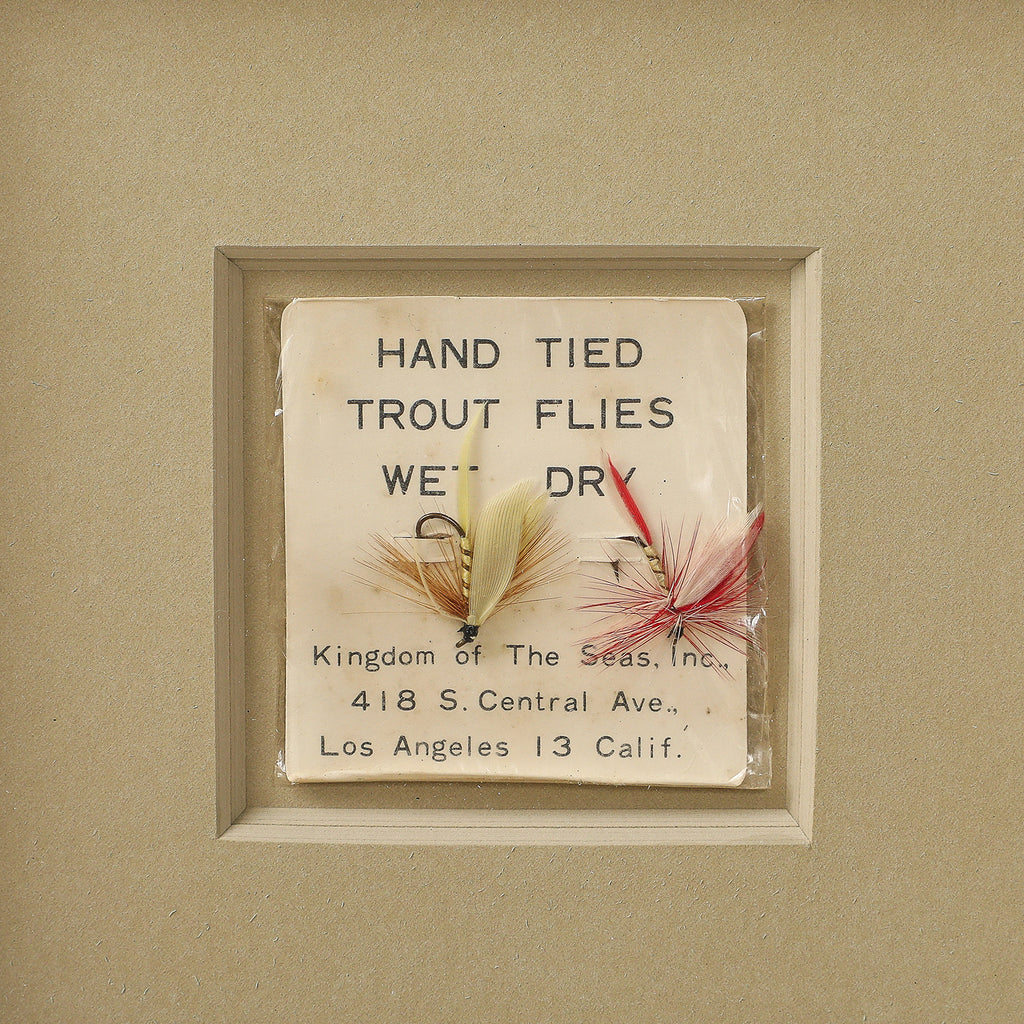 Framed Hand Tied Trout Flies