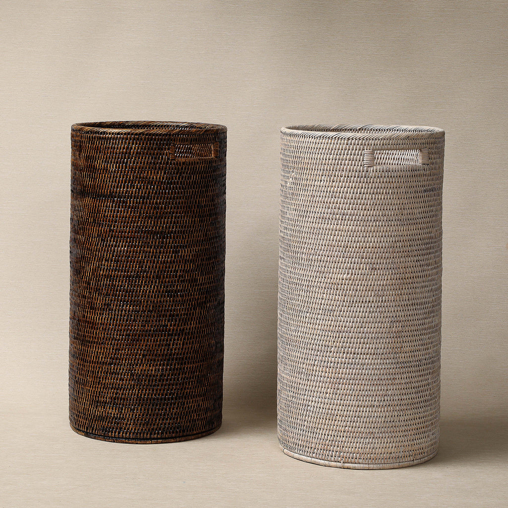 Round rattan  umbrella stand