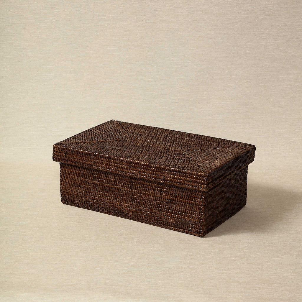 Rectangular rattan box