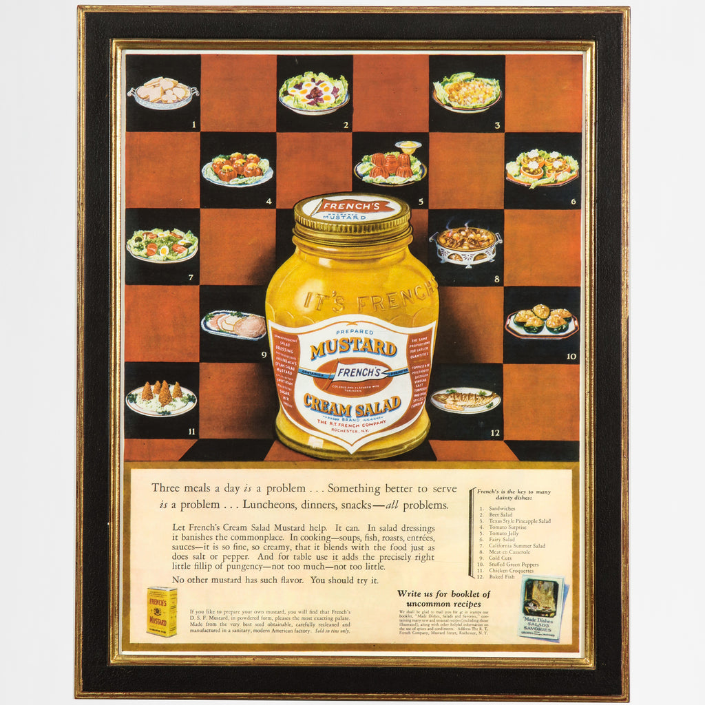 French's cream mustard ad print
