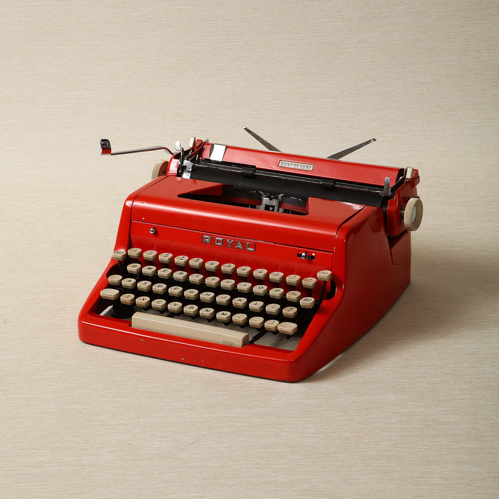 Red Royal Deluxe Typewriter