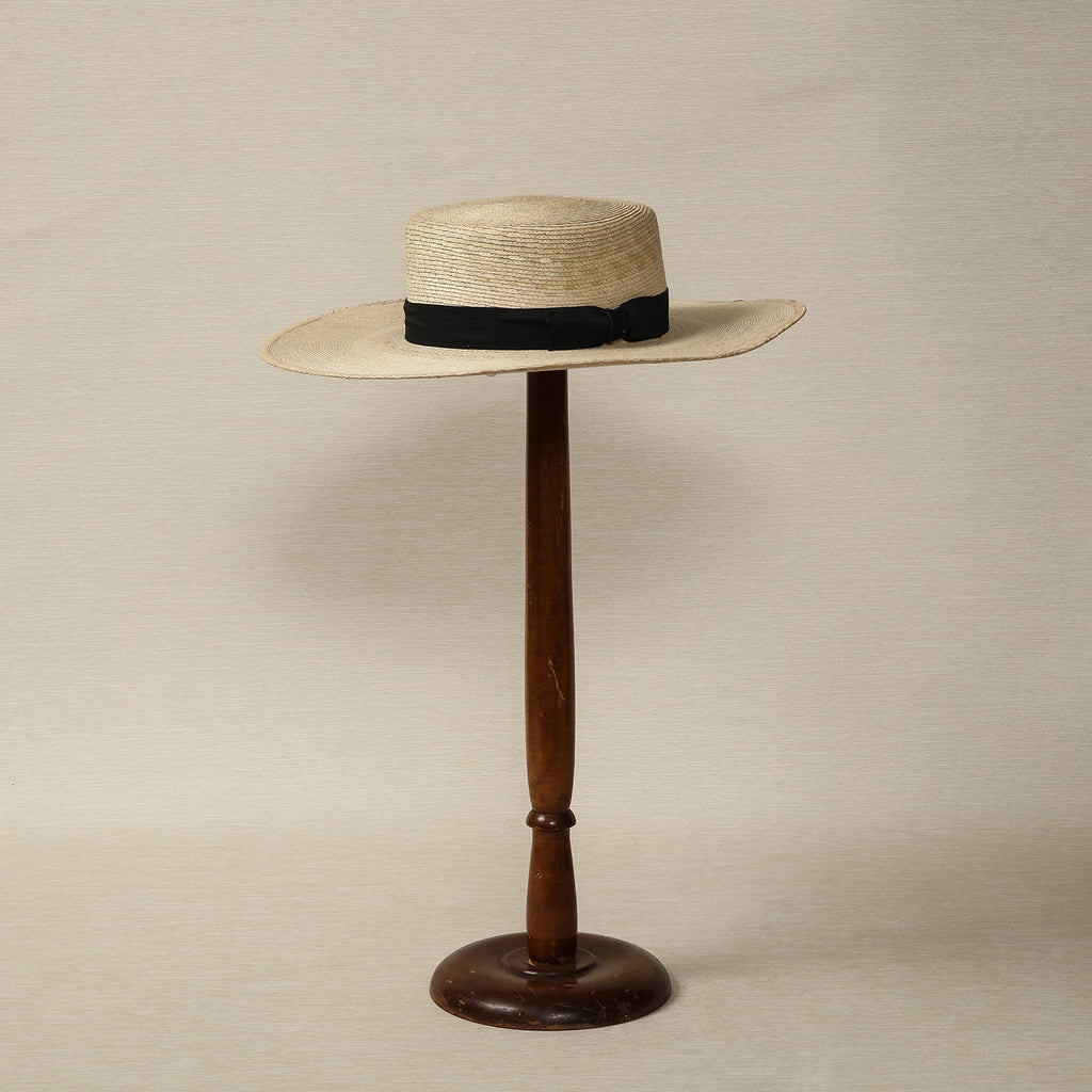 Wide Brimmed Boater Hat