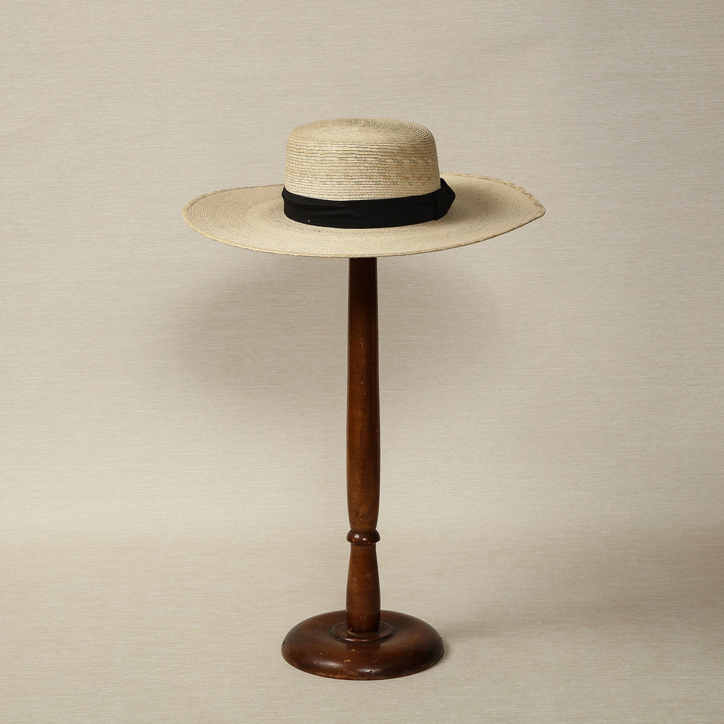 Wide Brimmed Boater Hat