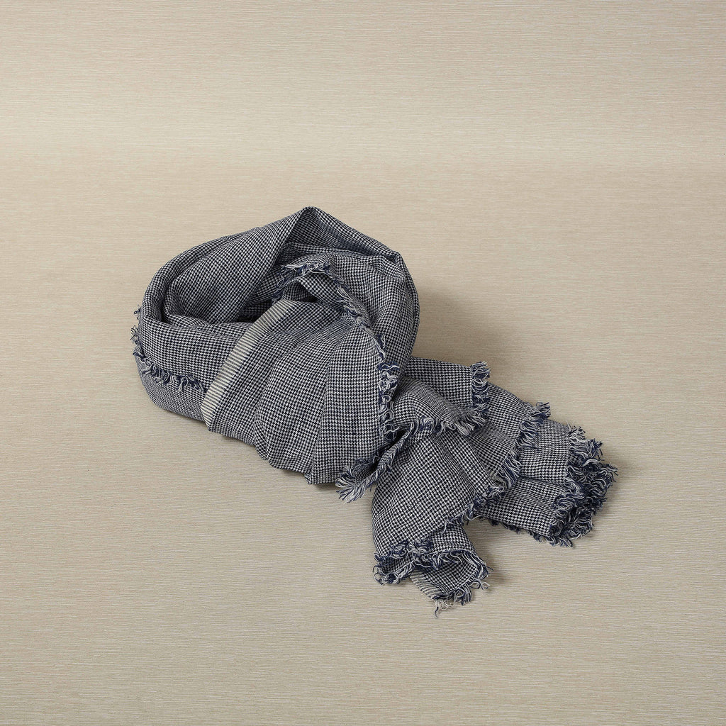 Soft charcoal chambray scarf