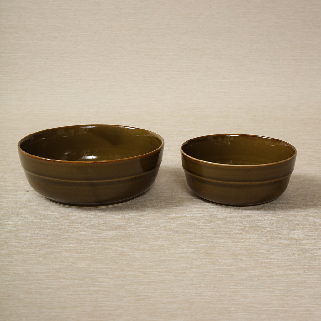 5" Glazed recycled stoneware bowl