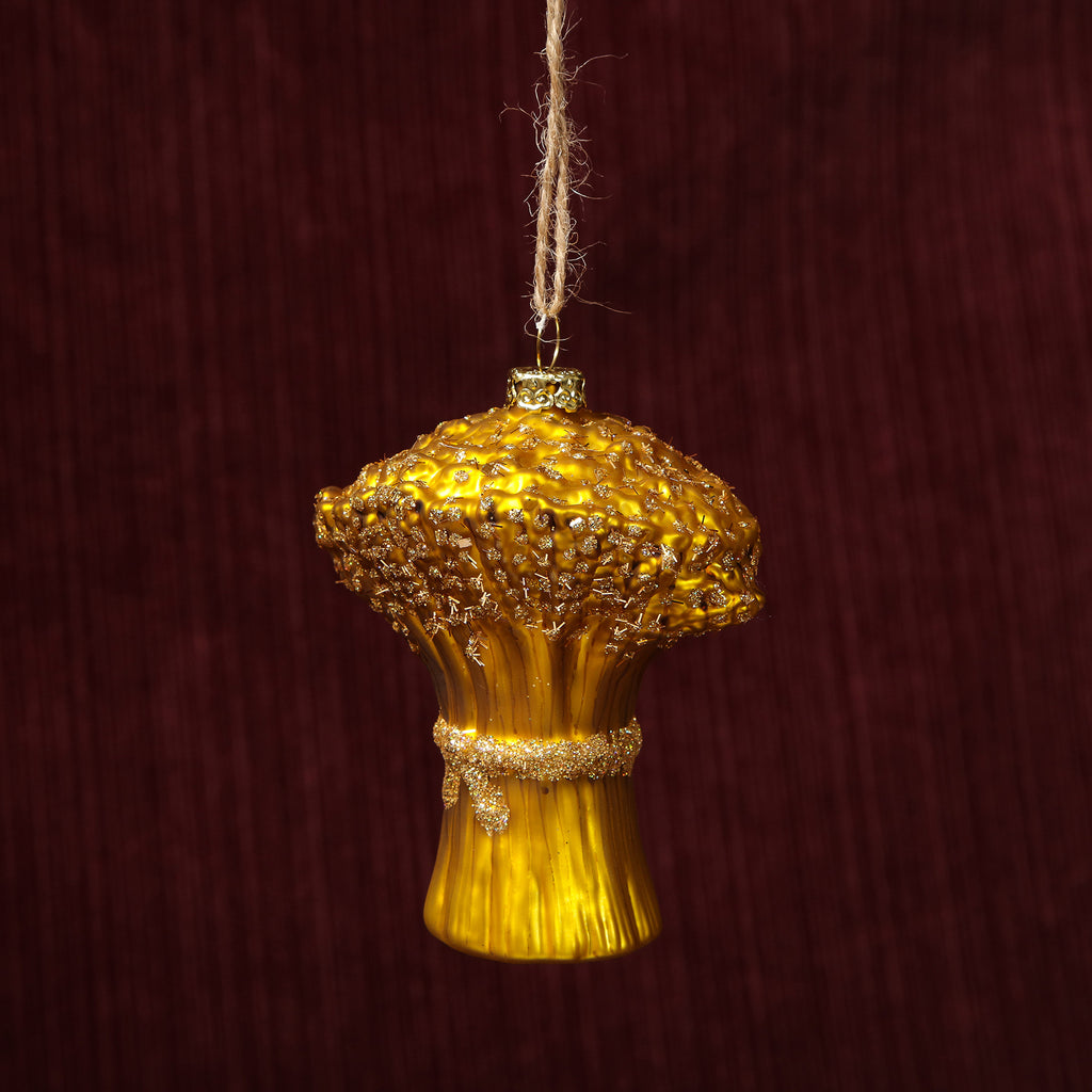 Gold Sheaf of Wheat Ornament