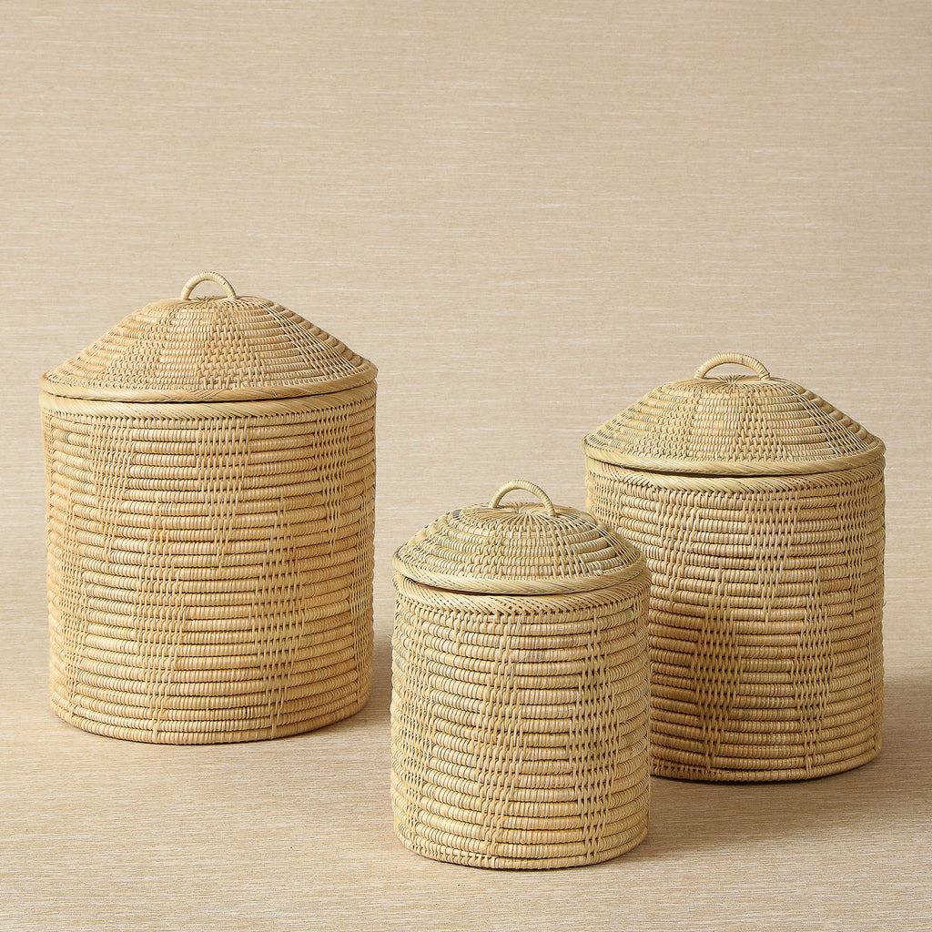 Rush canisters with diamond motif