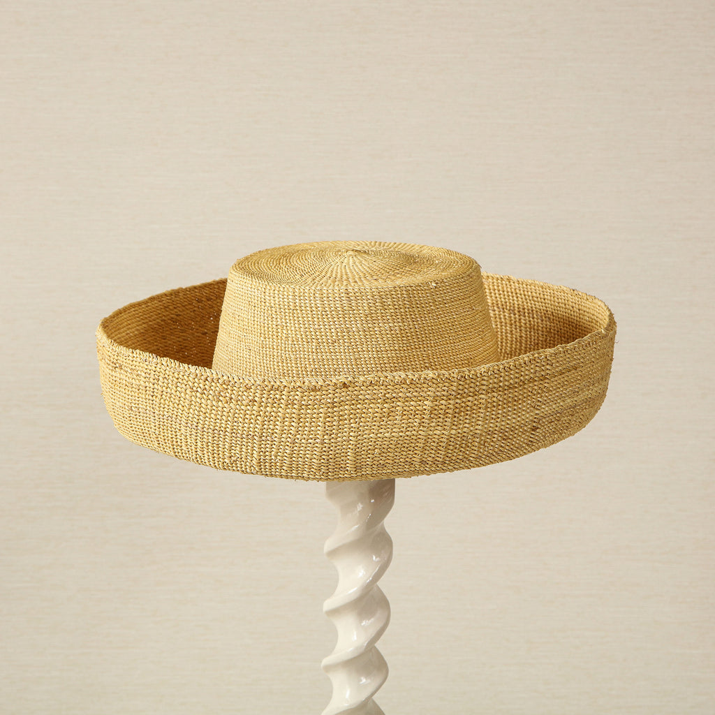 Royal bowler straw hat