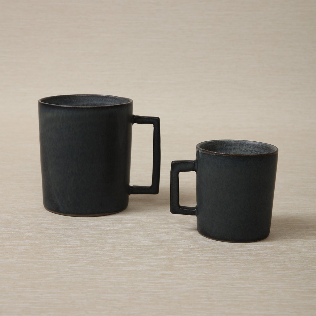 Straight Sided Mug with Square Handle