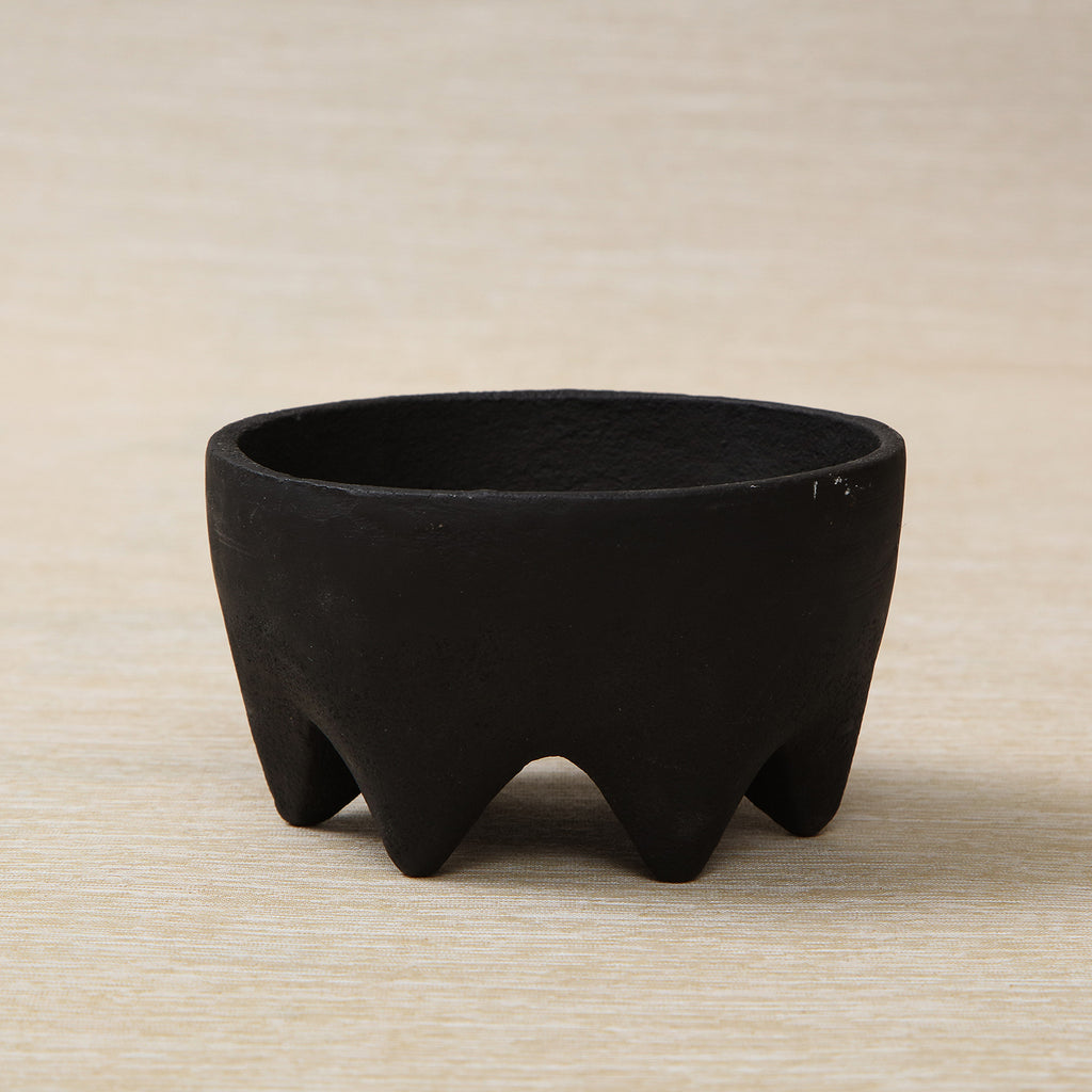 Small cast iron multi footed bowl by Alyson Fox