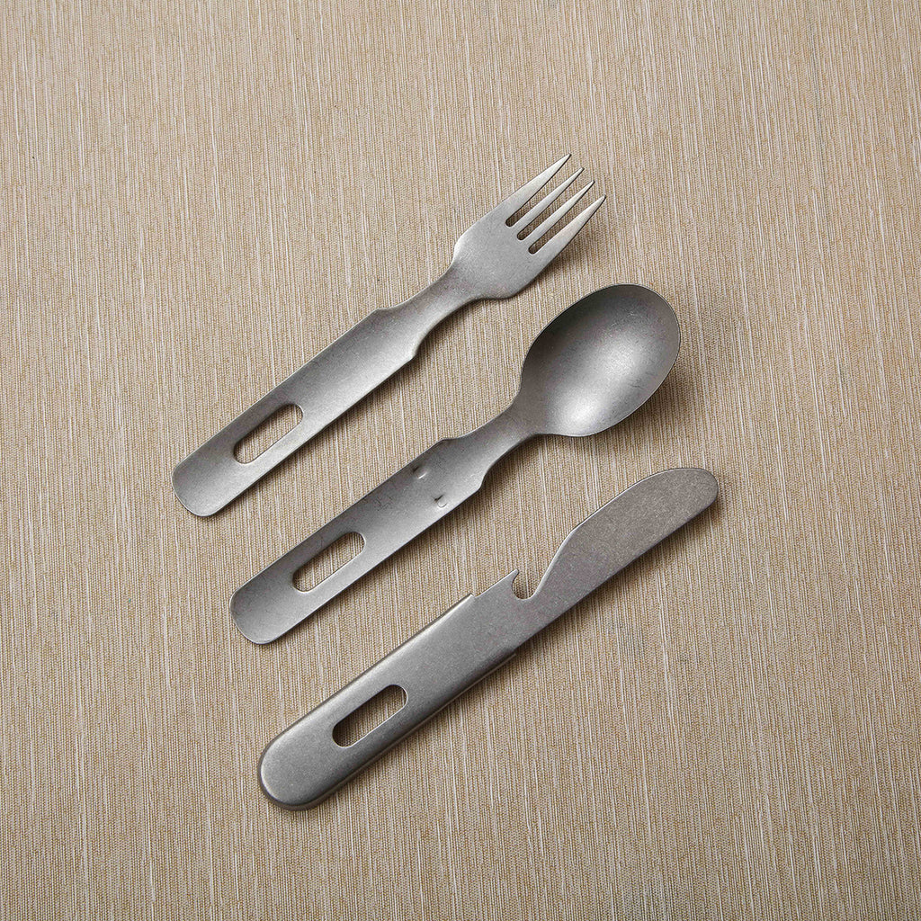 Brushed stainless steel 3pc cutlery set