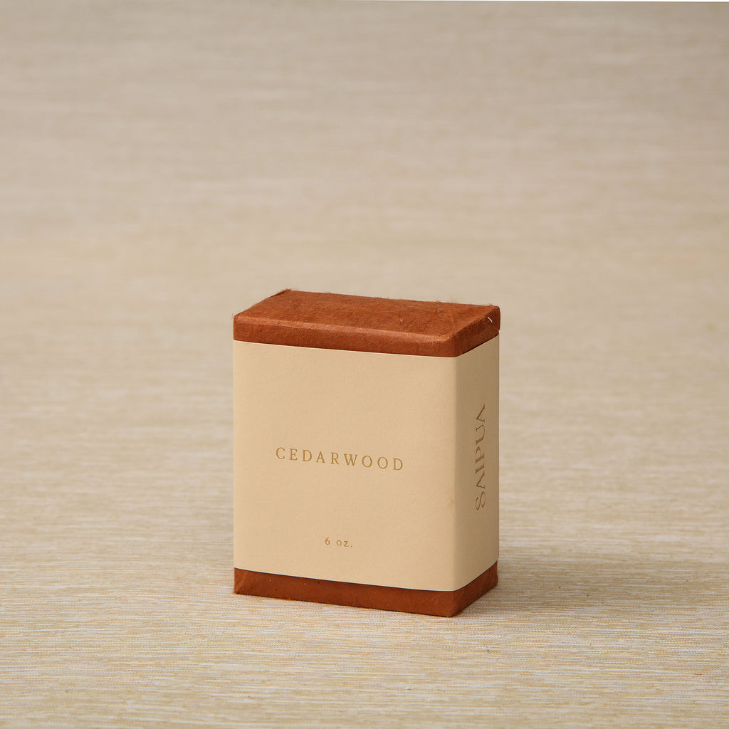Handmade cedarwood soap, 6oz