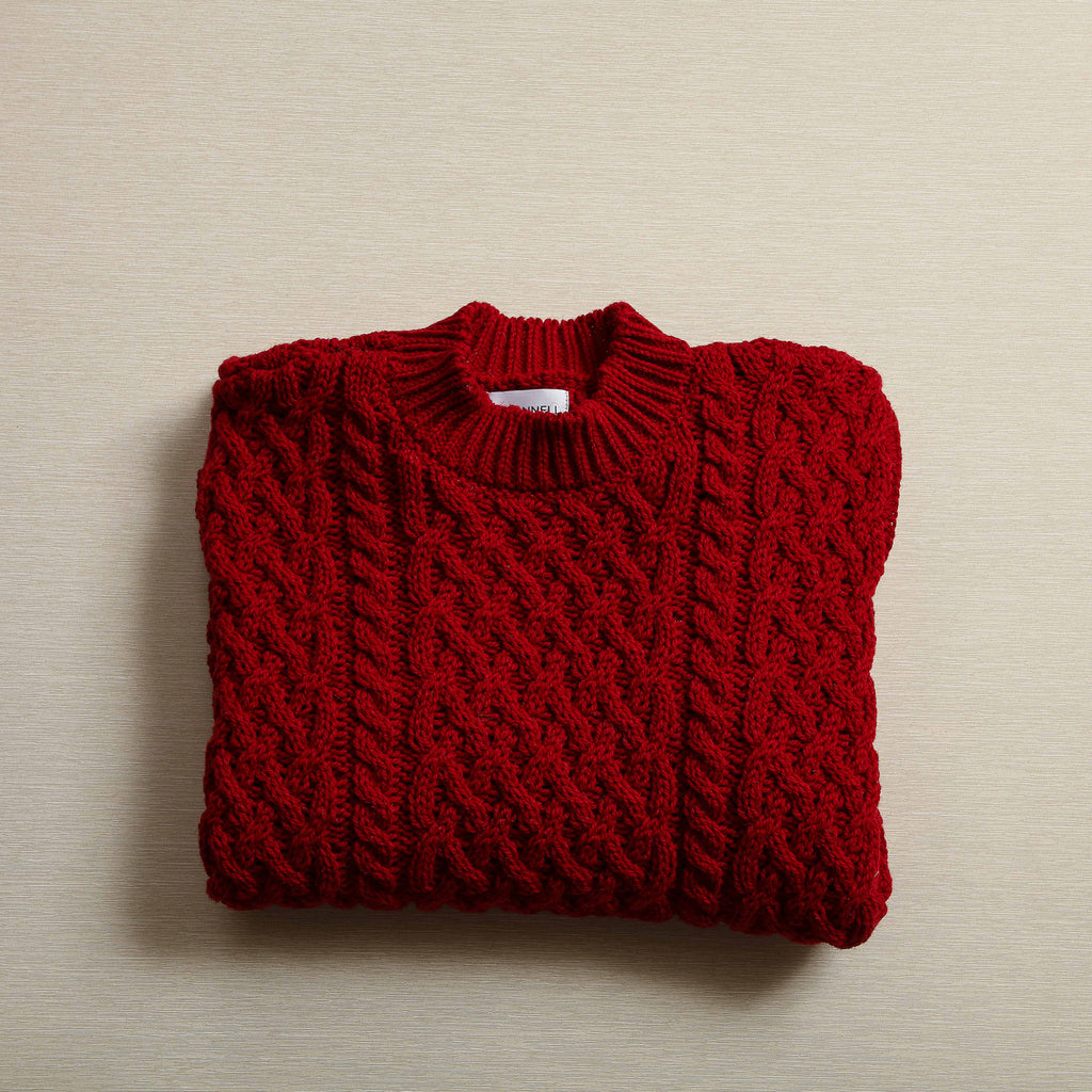 Men's Irish Trellis Aran Sweater