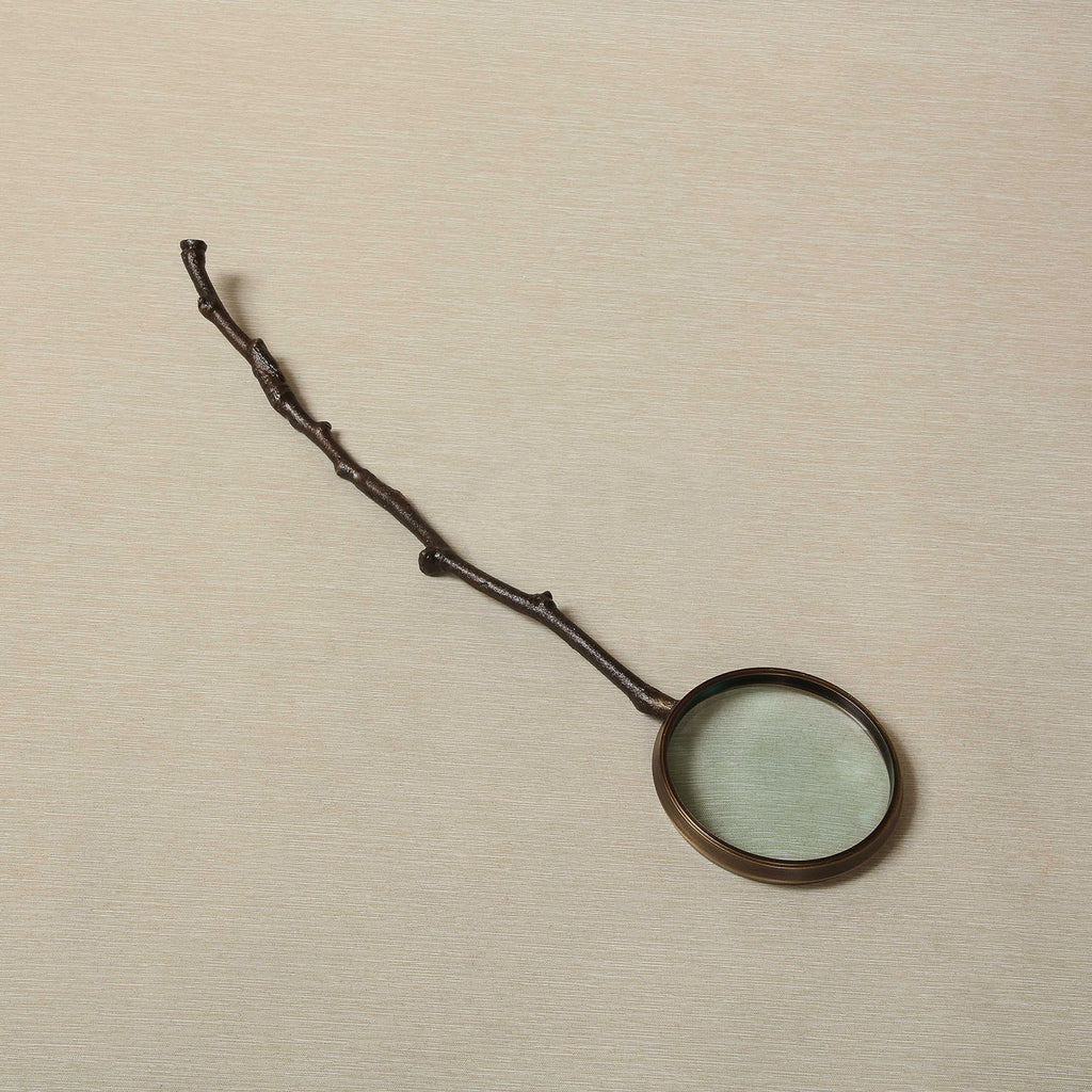 Kindling large branch handle magnifying glass