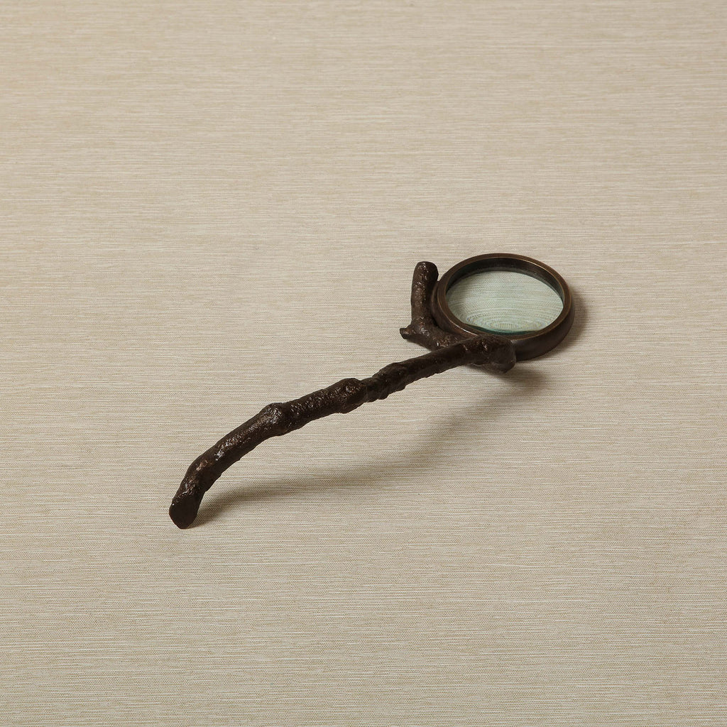 Twig handle magnifying glass