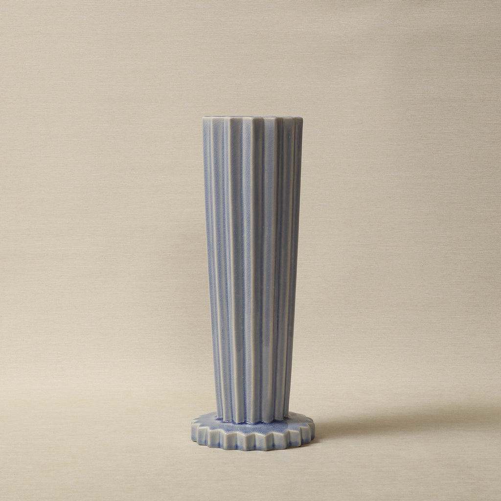 Tall Willow Vase in Antique blue