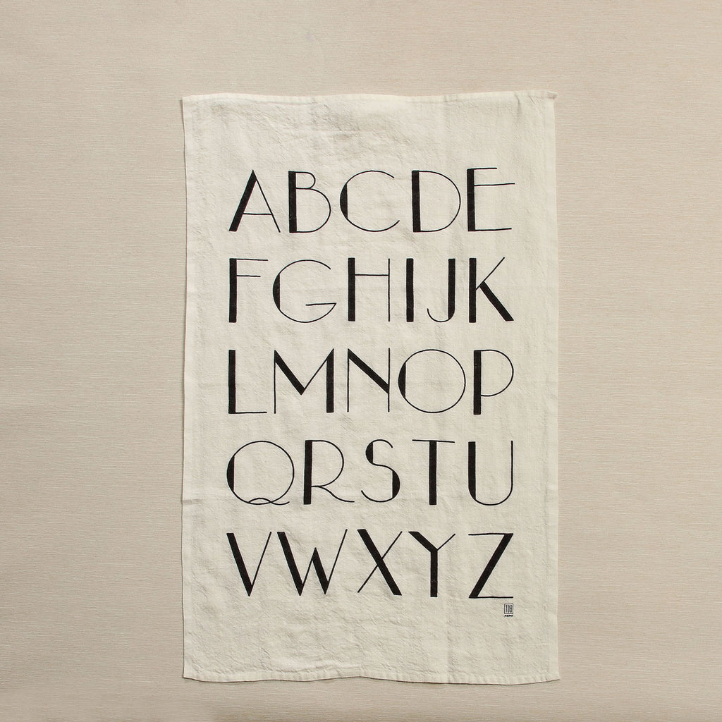 Tea Towel with Alphabet