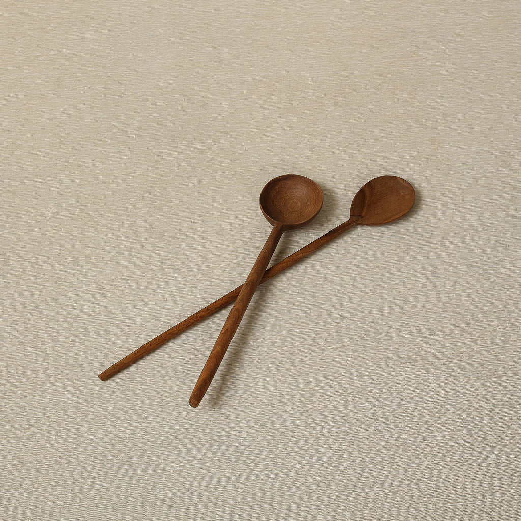 Simple Walnut Tasting Spoon Tall