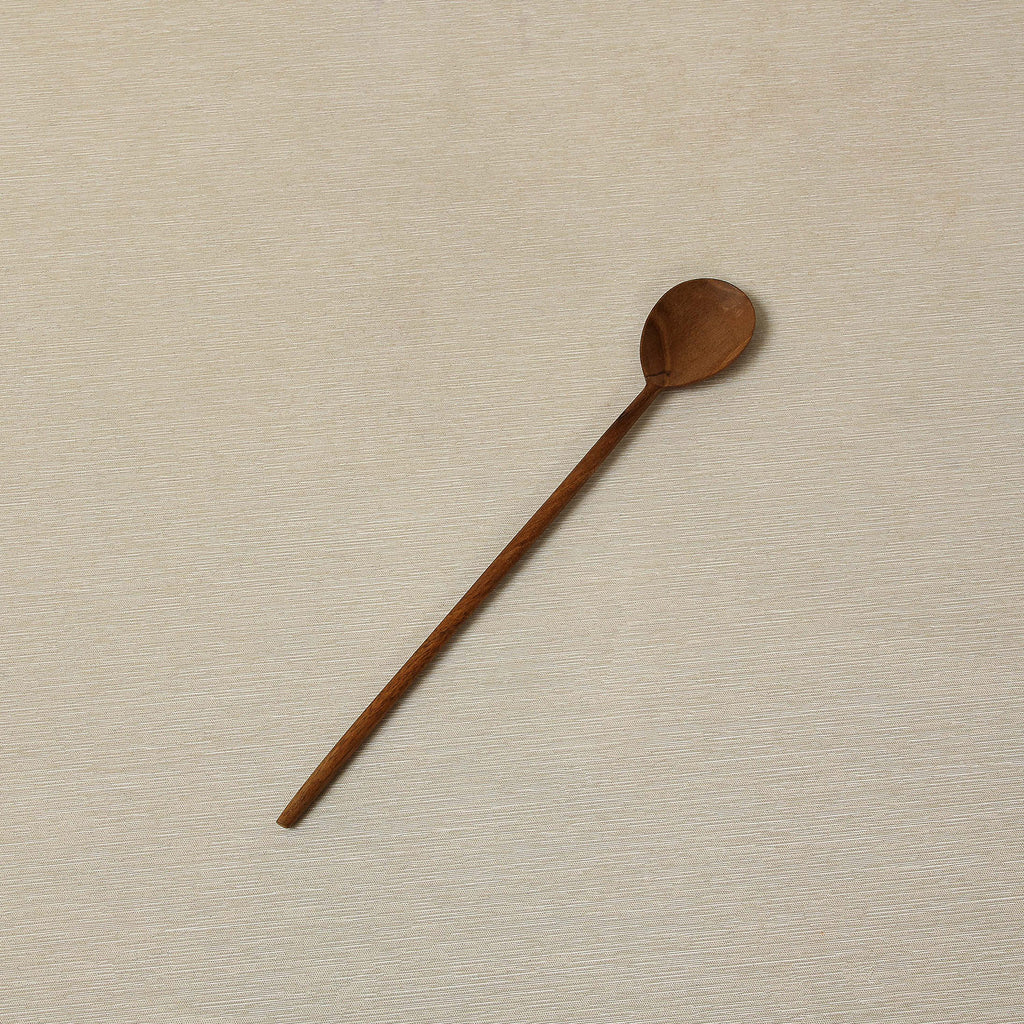 Simple Walnut Tasting Spoon Tall