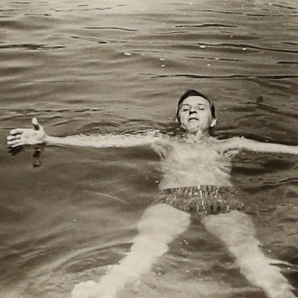 Floating man vintage photograph c.1950