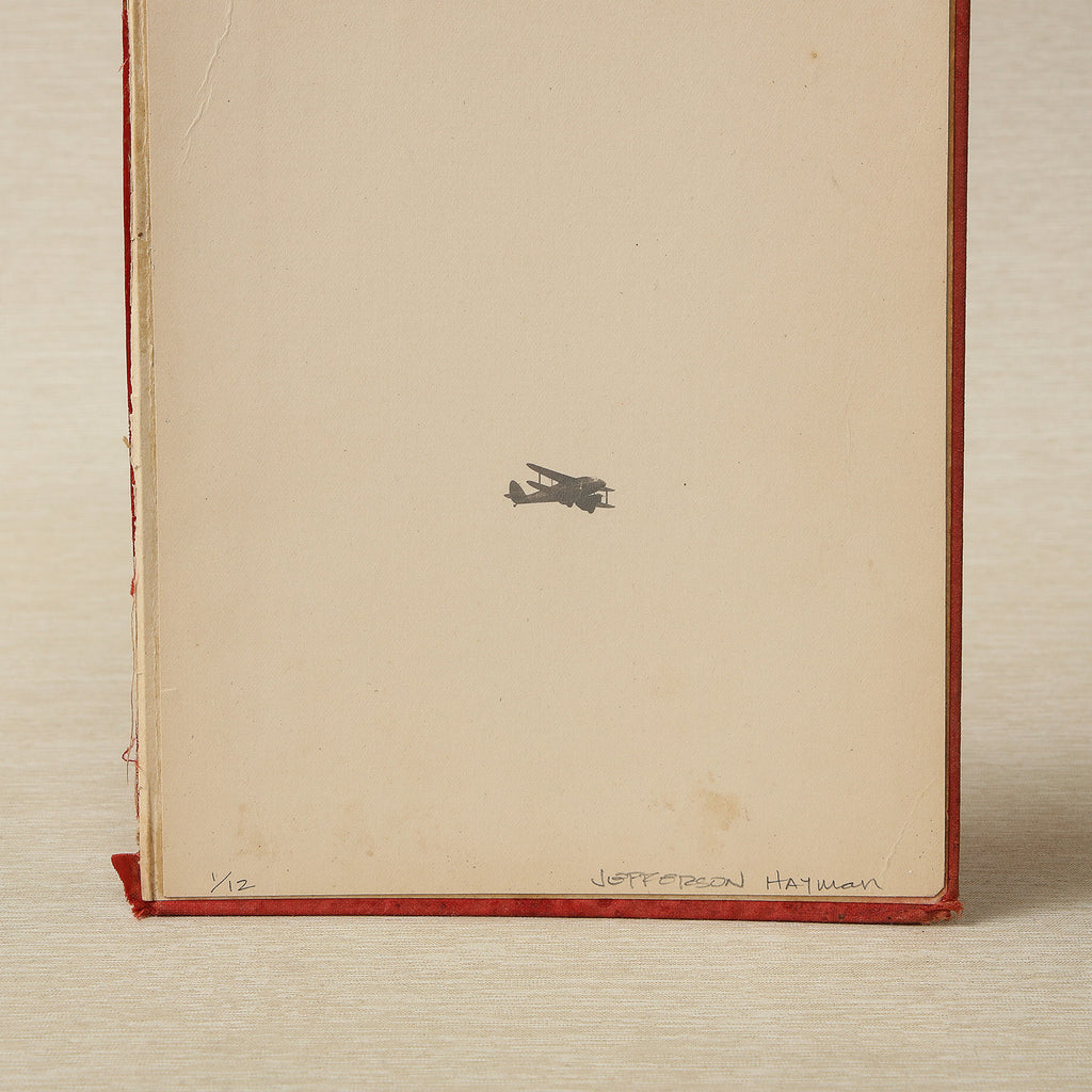 Biplane Antique Book Cover