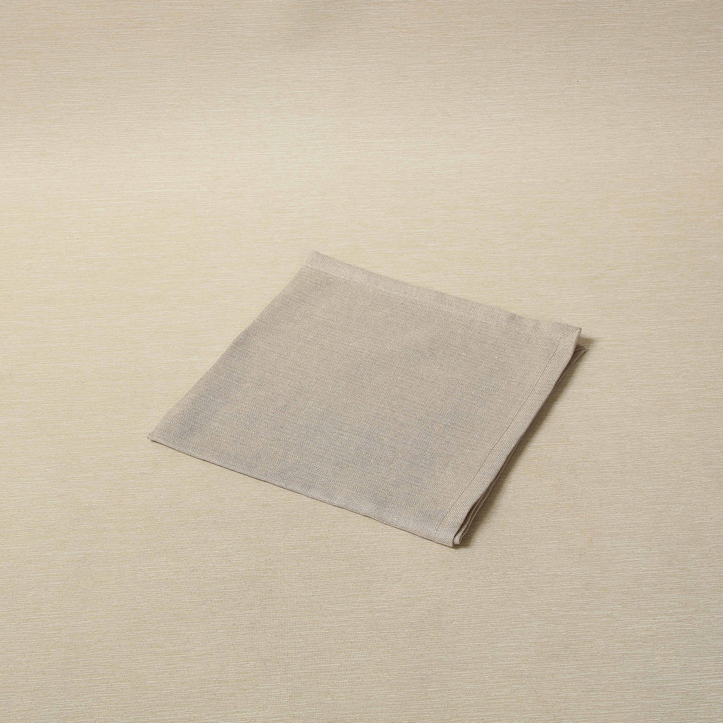 Tan herringbone linen napkin