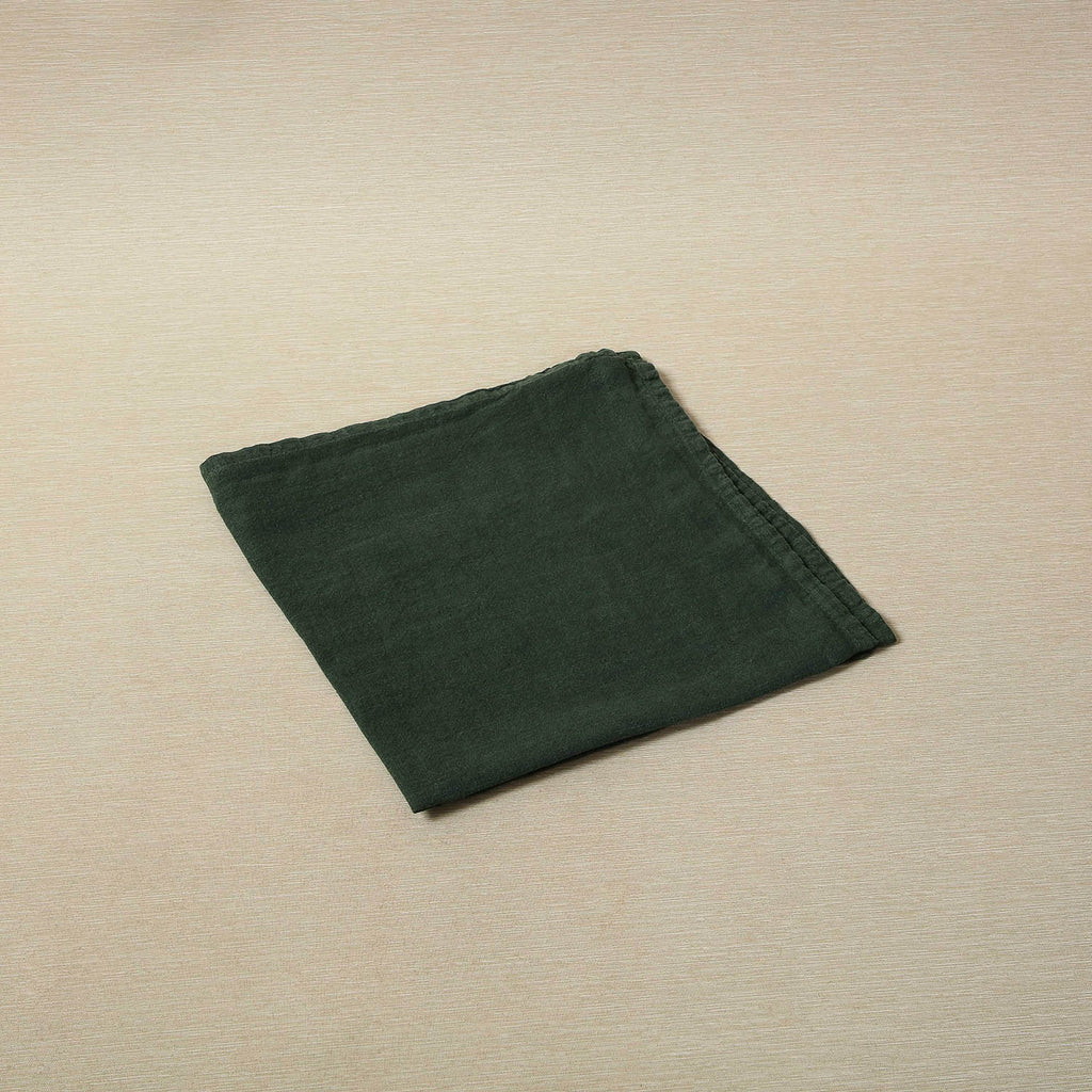 Simple linen napkin in pine